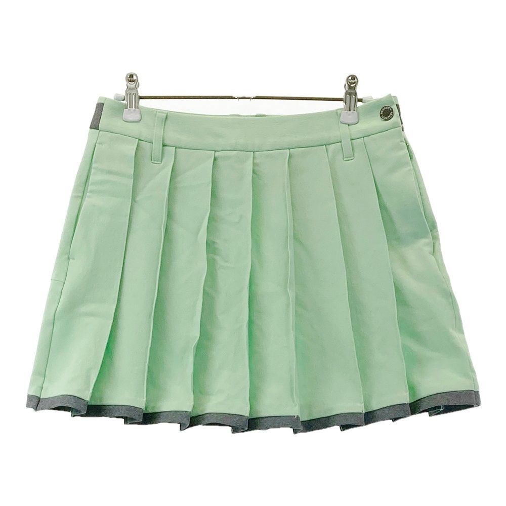 サイズ：M DESCENTE GOLF デサントゴルフ プリーツスカート グリーン系
