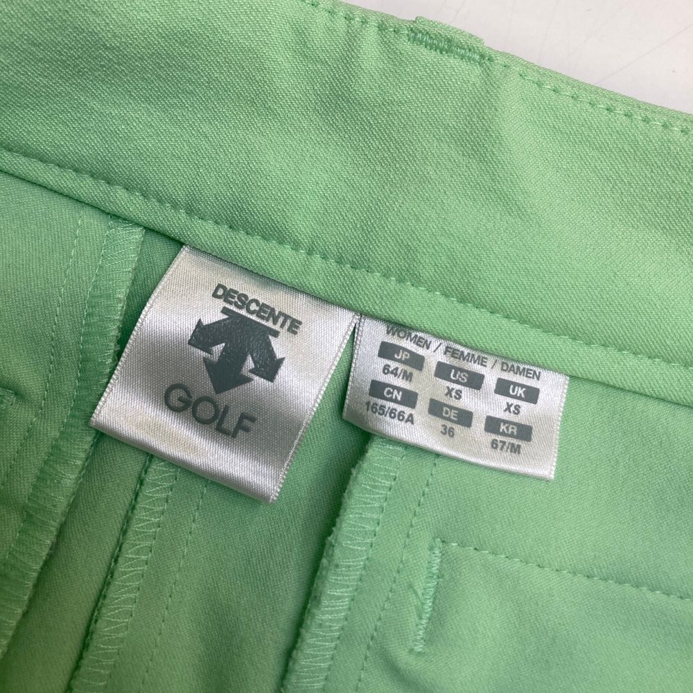サイズ：M DESCENTE GOLF デサントゴルフ プリーツスカート グリーン系