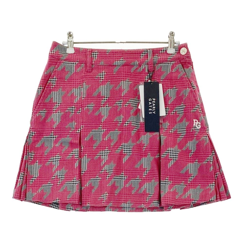 サイズ 0 PEARLY GATES パーリーゲイツ 055 2234912 スカート 千鳥 ピンク系 ゴルフウェア レディース ストスト