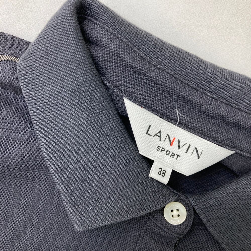 サイズ：38 LANVIN SPORT ランバン スポール 長袖ポロシャツ ライン