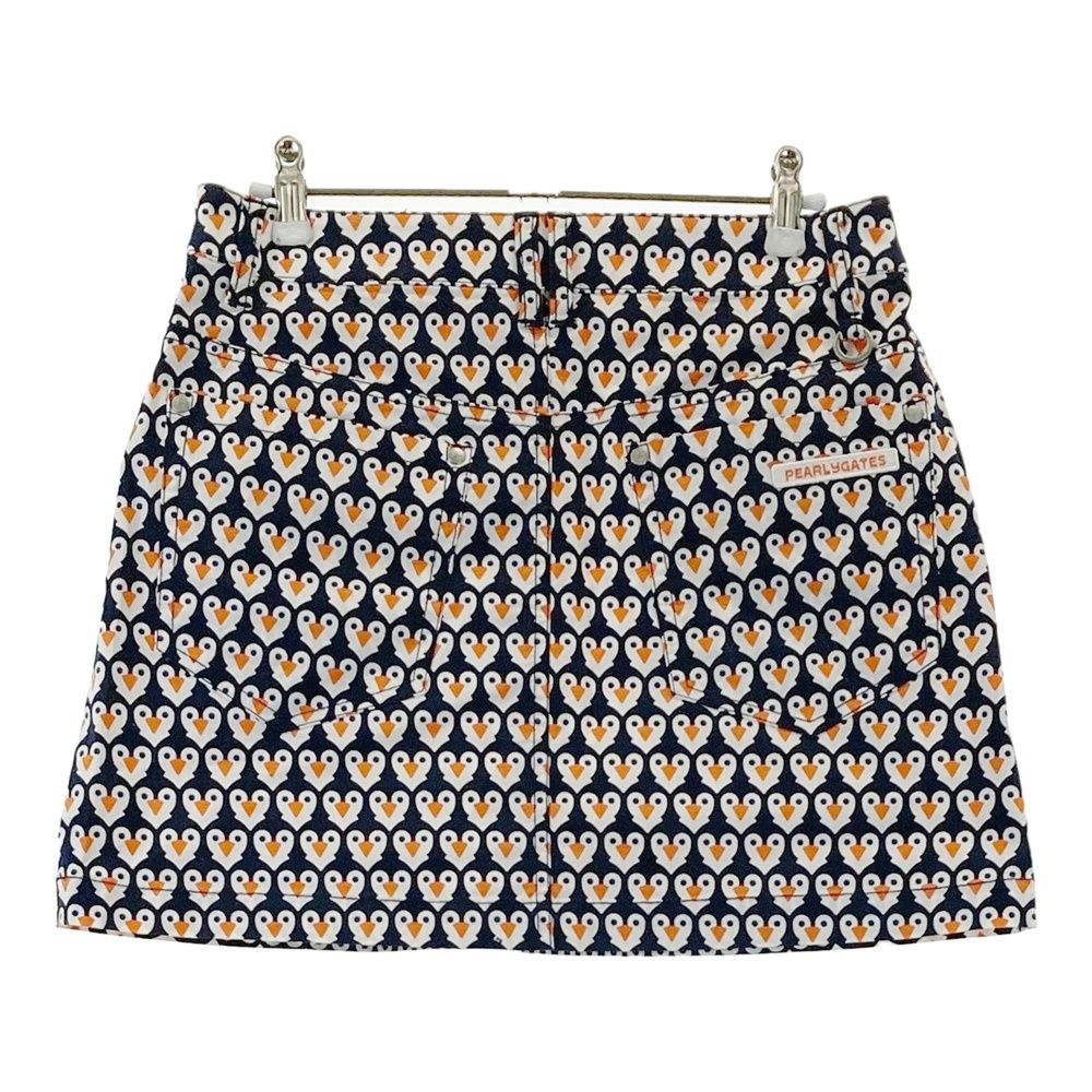 【新品未使用】PEARLY GATES ロゴプリントスカート　サイズ１ サイズ：1 PEARLY GATES パーリーゲイツ 30周年 ロゴワッペン付き