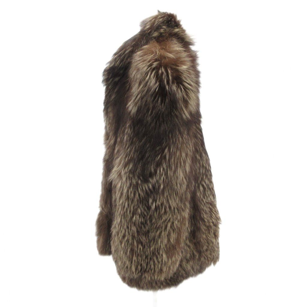 美品　SAGA FOX 　サガフォックス　ファーコート　銀サガ　13号　ブラウン サガフォックス SAGA FOX 銀サガ ファーコート 13 毛皮 フォックス