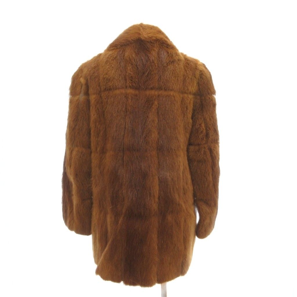 【ヌートリア 高級】 エンバ ファーコート 毛皮 シェアード 日本製 EMBA エンバ毛皮コート