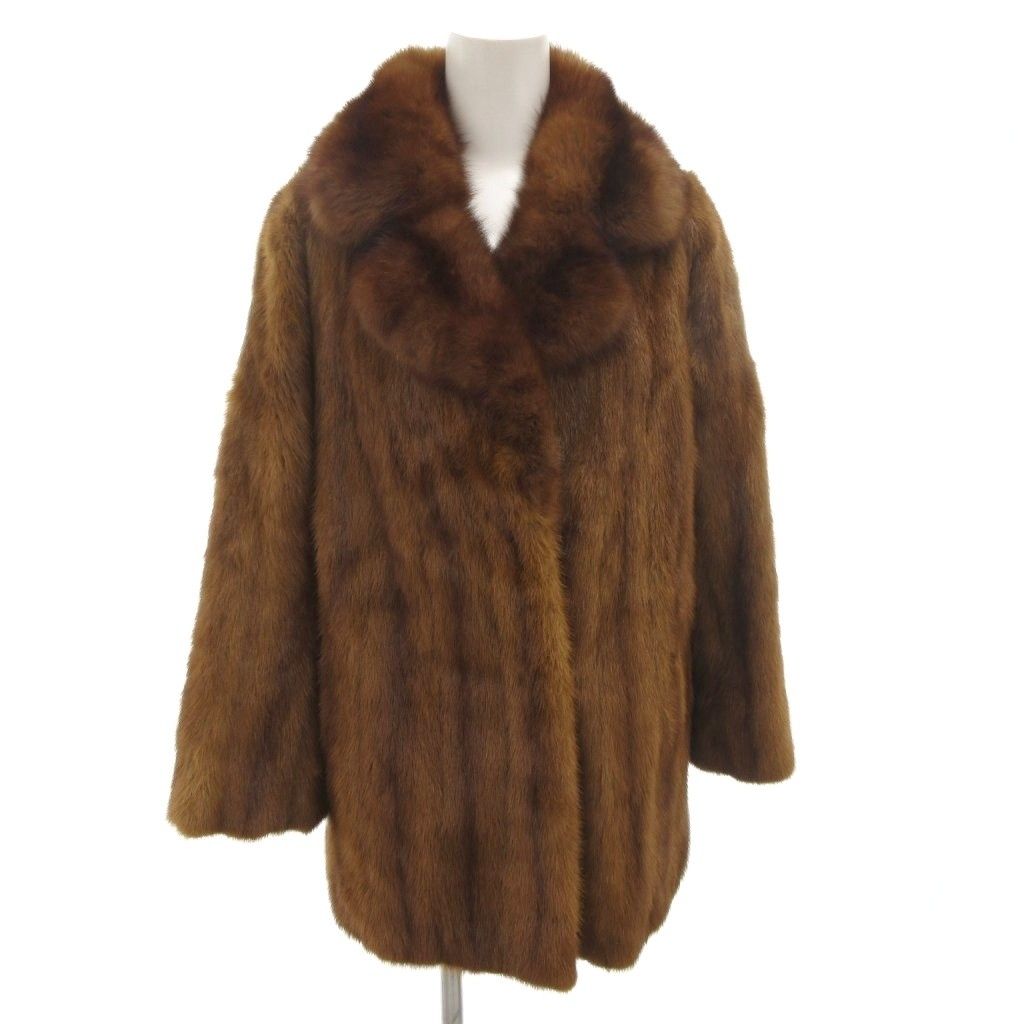【中古】毛皮コート ミンクファーコート ハーフ丈 9 茶 ブラウン /SM2 ■GY18 レディース ミンクファー コート 毛皮 9 茶 ブラウン /FF □GY13 - メルカリ