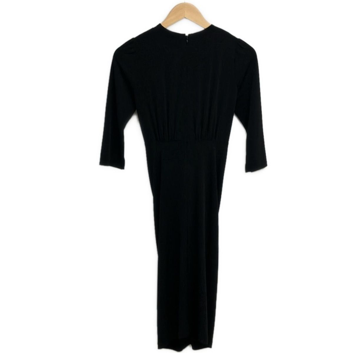 kayme(ケイミー) ワンピース サイズ7 S レディース - 黒 Vネック/七分