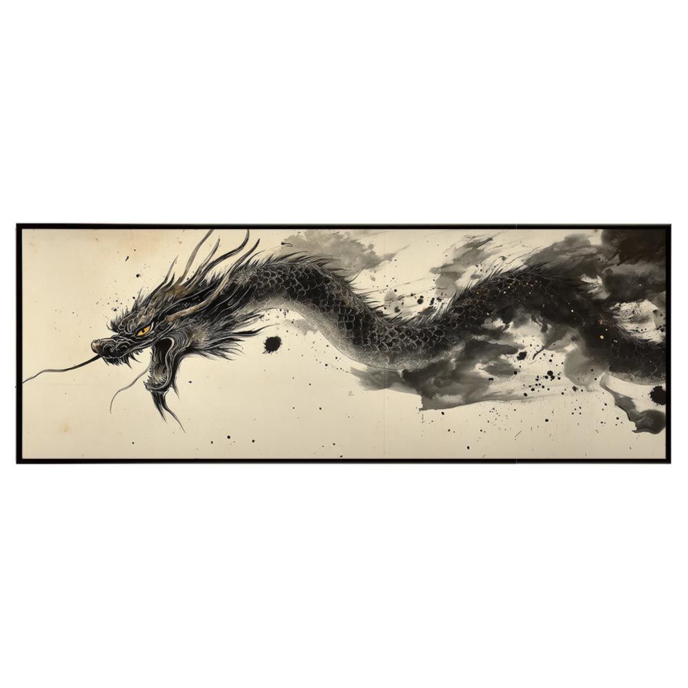 A0サイズ（約84x119cm）】【pn-poster-23】龍神 ドラゴン 辰 開運 金運