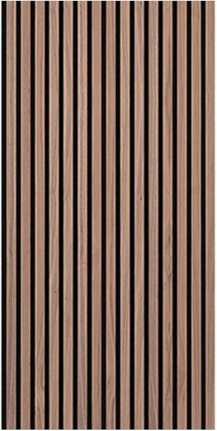 Easmostend 吸音パネル ウッドパネル 吸音材 防音パネル 木製 吸音ボード 遮音シート 吸音シート 防音ボード 騒音対策 木目調 おしゃれ 楽器演奏 装飾性 ウォールナット 600 x 1200 21 mm