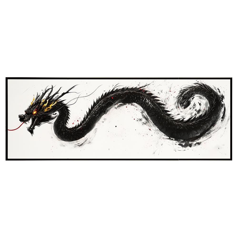A4サイズ（約21x30cm）】【pn-poster-39】龍神 ドラゴン 辰 開運 金運