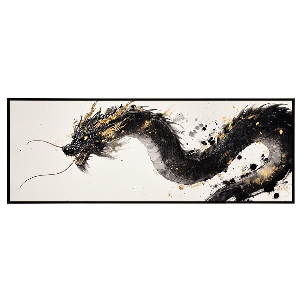 ドラゴン 辰 開運 金運 龍神 縁起物 絵画 パノラマポスター 2024年「辰
