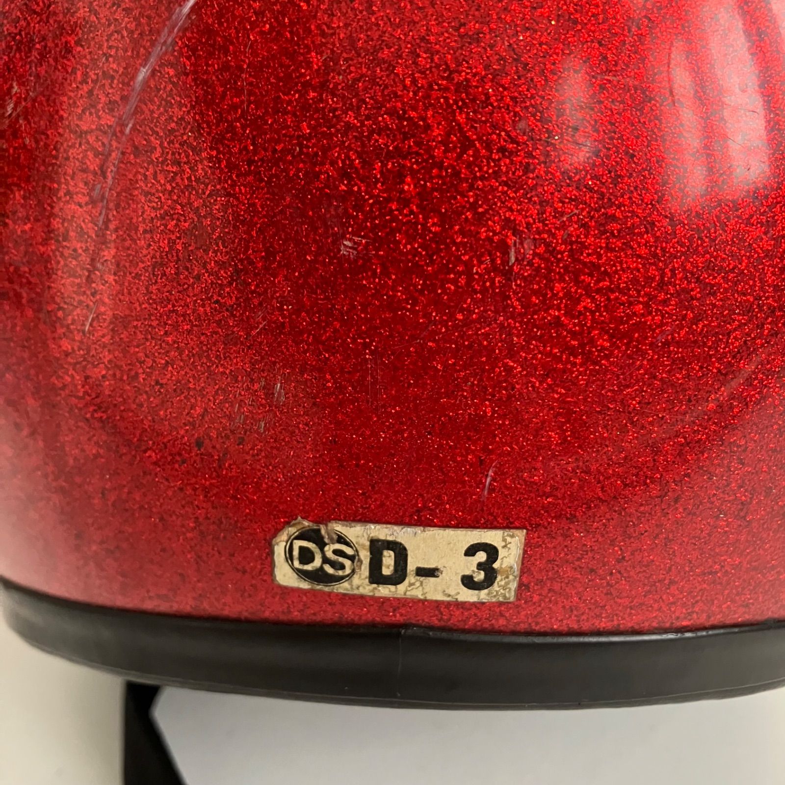 SHOEI DS D-3☆レッド XLサイズ ラメ ビンテージヘルメット 70年代 