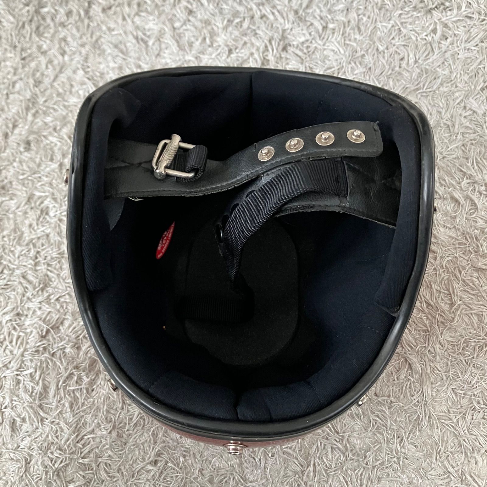 SHOEI DS D-3☆レッド XLサイズ ラメ ビンテージヘルメット 70年代 