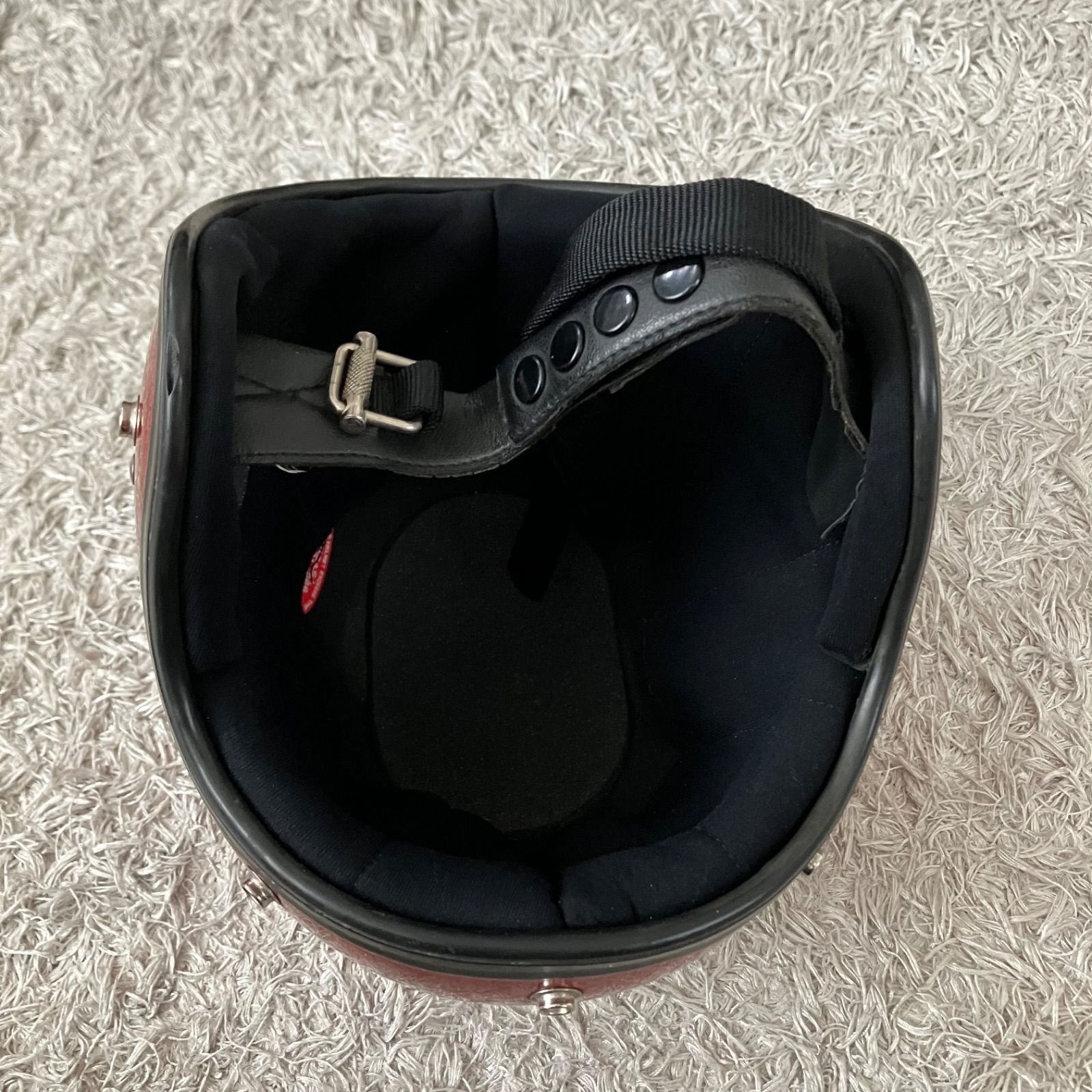 SHOEI DS D-3☆レッド XLサイズ ラメ ビンテージヘルメット 70年代