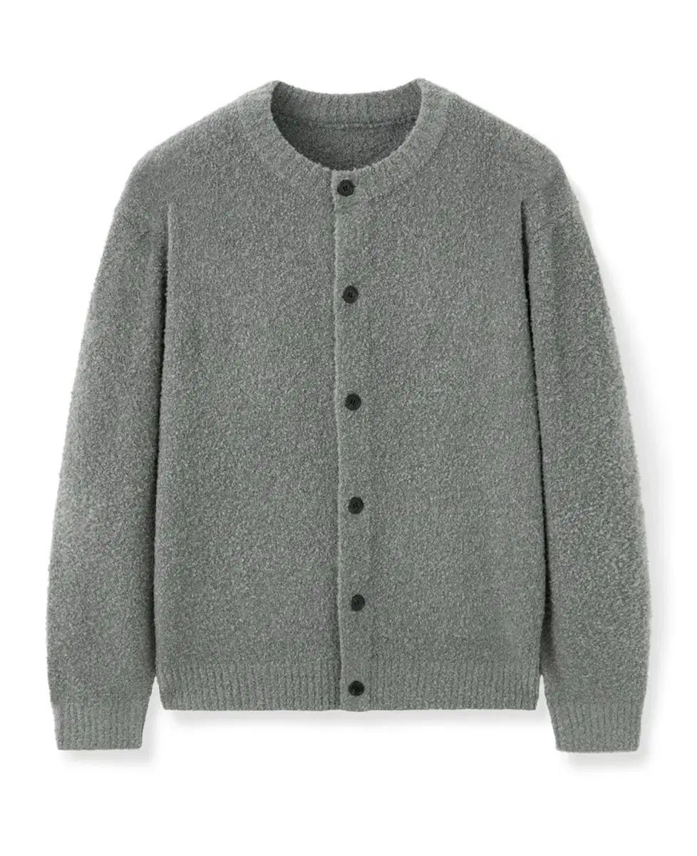 TNGT ラウンドネック カーディガン グレー 100