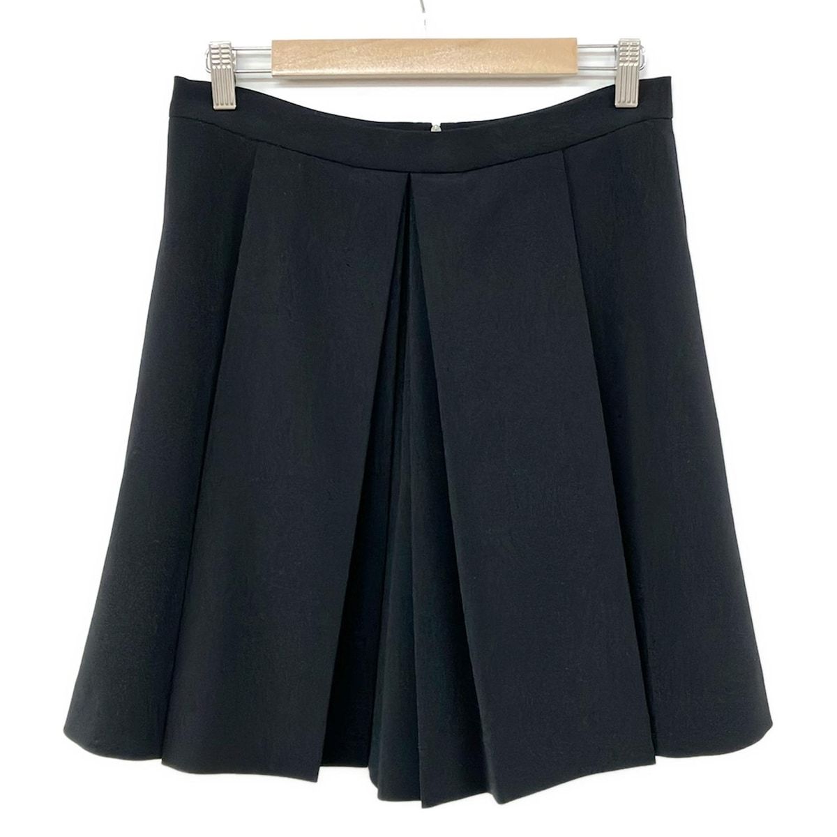 FOXEY YORK フォクシーニューヨーク ハーフパンツ サイズ42 L レディース 36682 黒 プリーツ