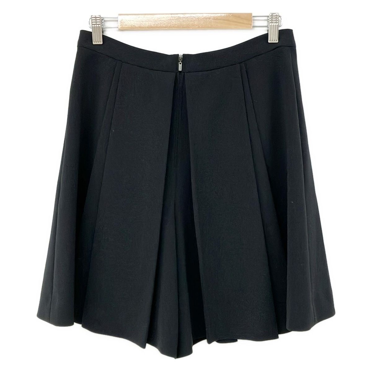 FOXEY YORK フォクシーニューヨーク ハーフパンツ サイズ42 L レディース 36682 黒 プリーツ