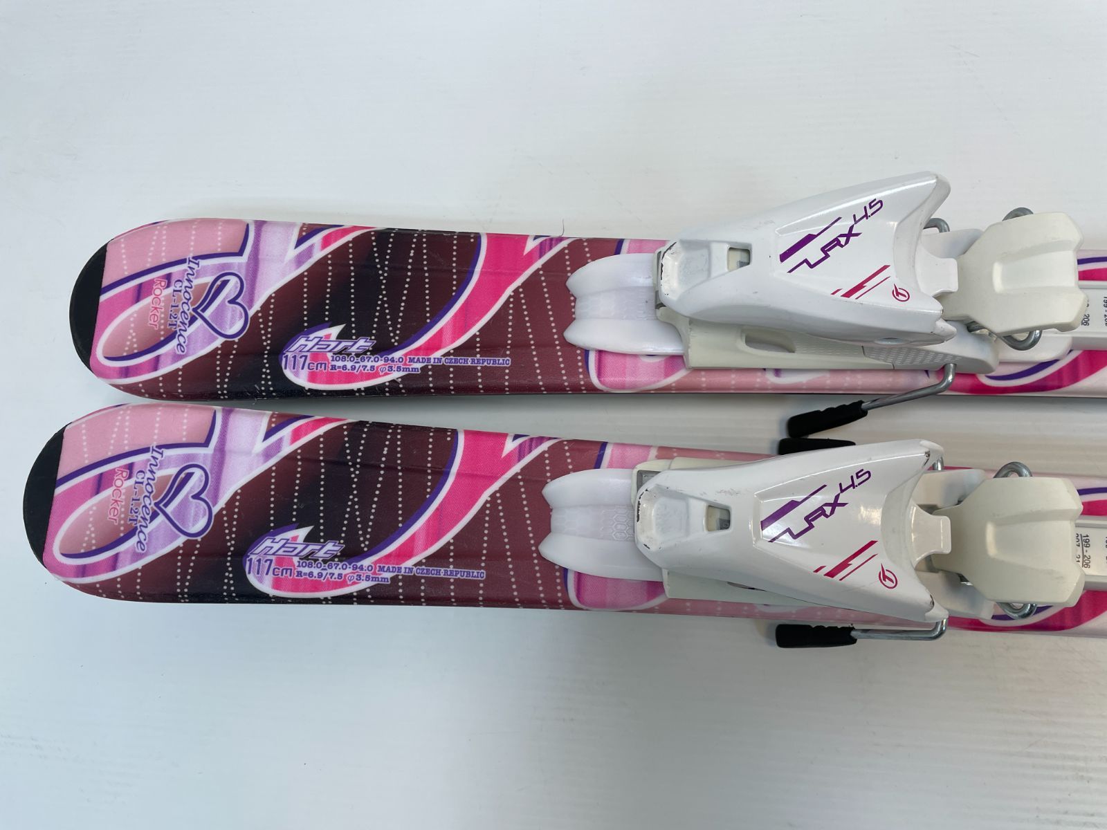 ◇メンテ済◇ ジュニア スキー Hart Innocence CL-1.2T Rocker 117 cm