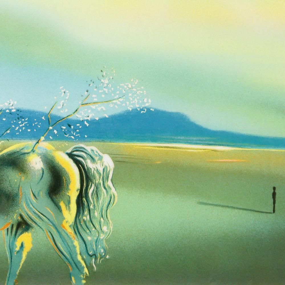 真作】【WISH】サルバドール・ダリ Salvador Dali「Sunset」リトグラフ