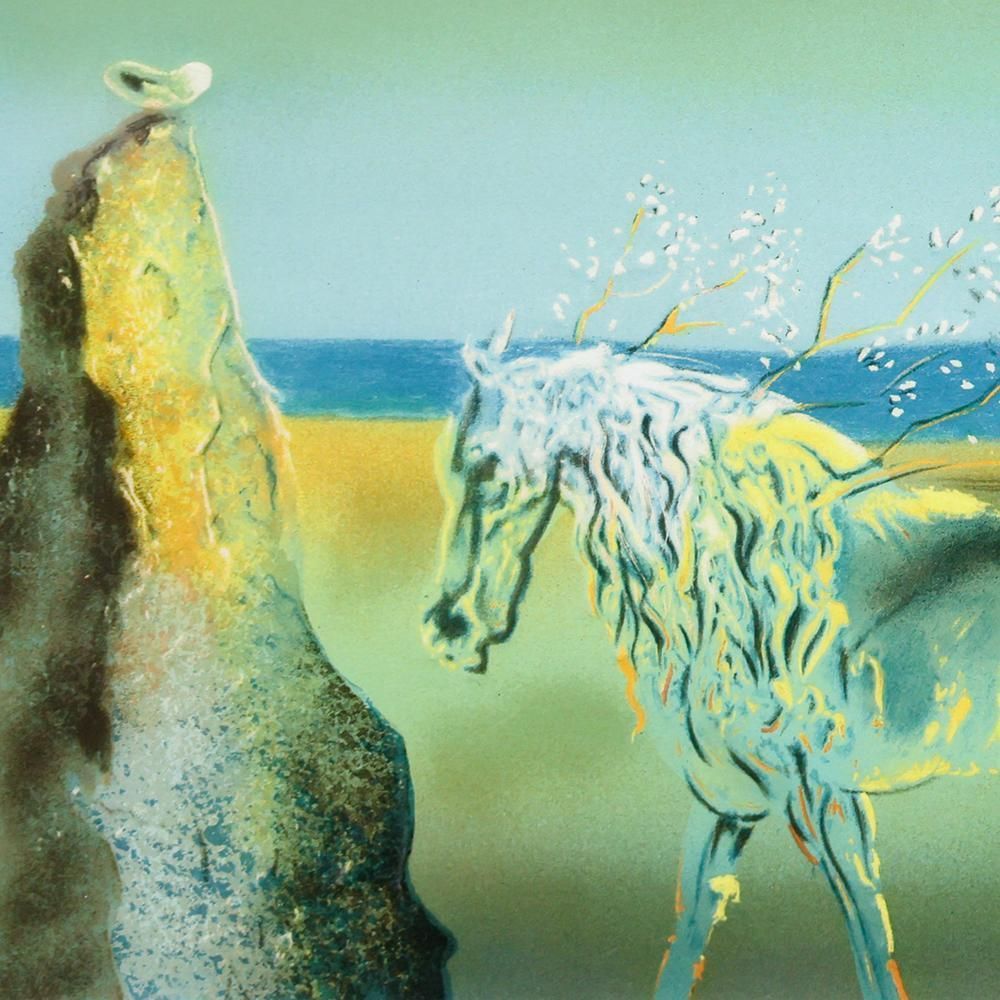 真作】【WISH】サルバドール・ダリ Salvador Dali「Sunset」リトグラフ