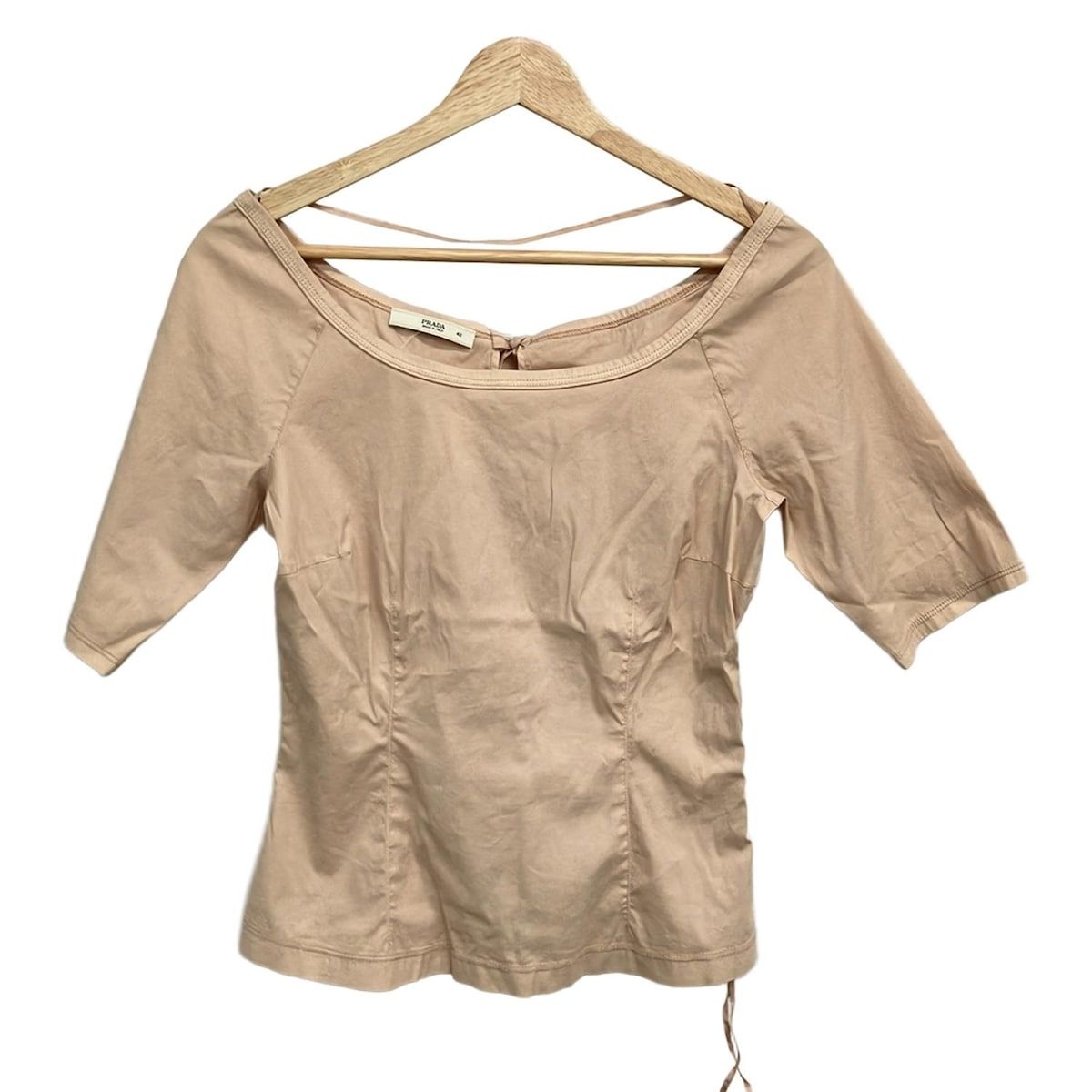 PRADA プラダ 半袖カットソー サイズ42 M レディース ライトピンク