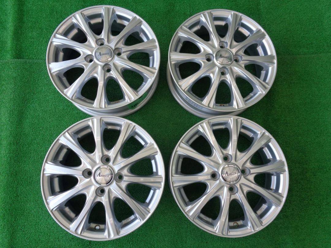 4 5 J 14インチ H 100 45 ARREEST ホイール タントなど軽自動車サイズ♪
