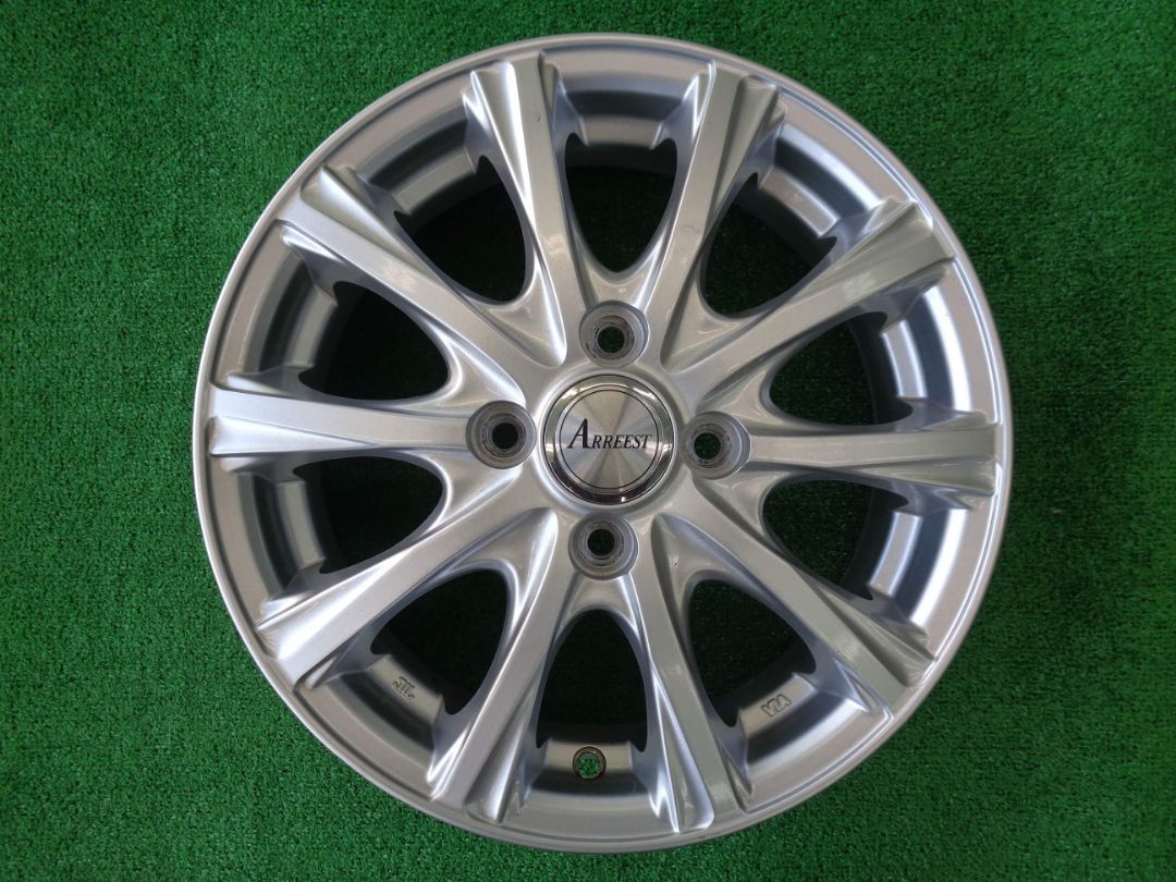  4 5 J 14インチ H 100 45 ARREEST ホイール タントなど軽自動車サイズ♪ 14インチ ホイール