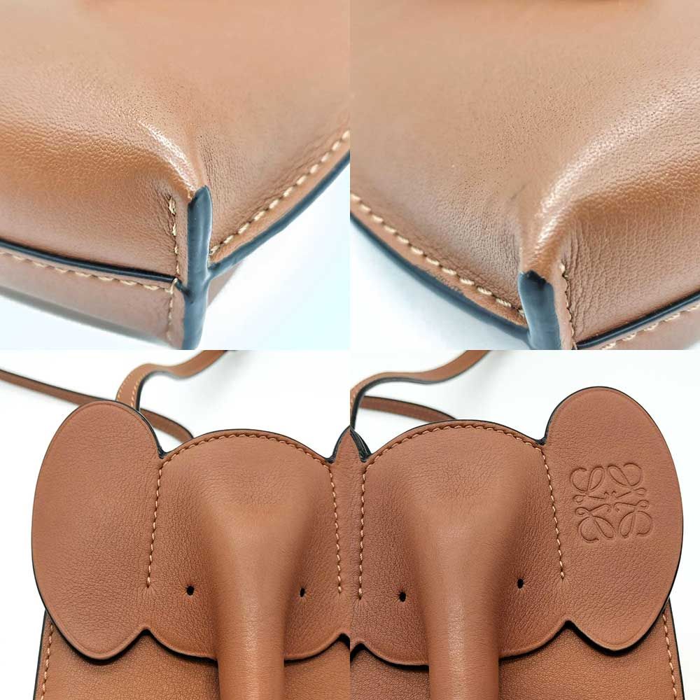 ロエベ エレファントポケット ミニ ショルダーバッグ ABランク 中古