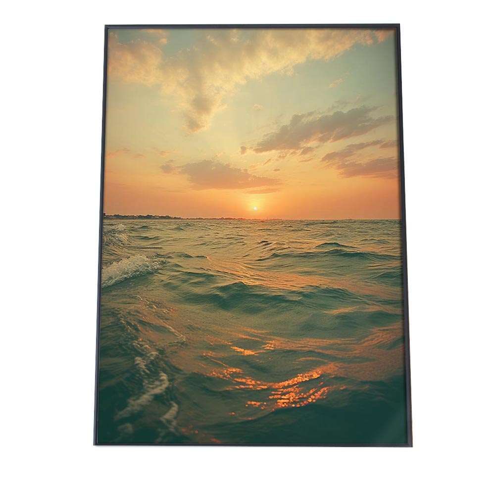 A 約59 x 84 cm si poster 1184 ポスター サーフ系 海 ブルー さわやか 海岸 ヤシの木 空 インテリア おしゃれ ファッション フォト オシャレ モダン