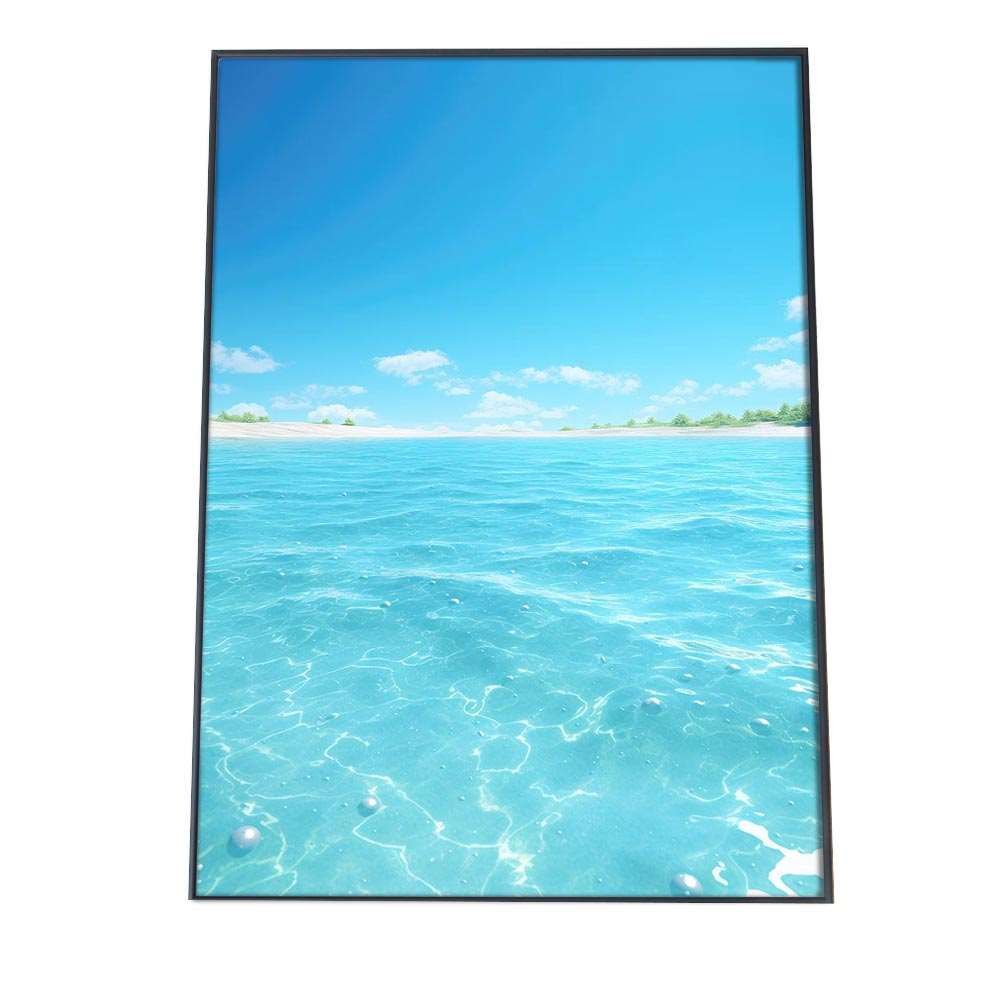 A 約59 x 84 cm si poster 1192 ポスター サーフ系 海 ブルー さわやか 海岸 ヤシの木 空 インテリア おしゃれ ファッション フォト オシャレ モダン