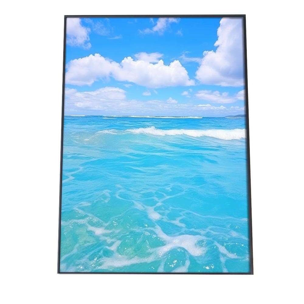 A 約84 x 119 cm si poster 1195 ポスター サーフ系 海 ブルー さわやか 海岸 ヤシの木 空 インテリア おしゃれ ファッション フォト オシャレ モダン