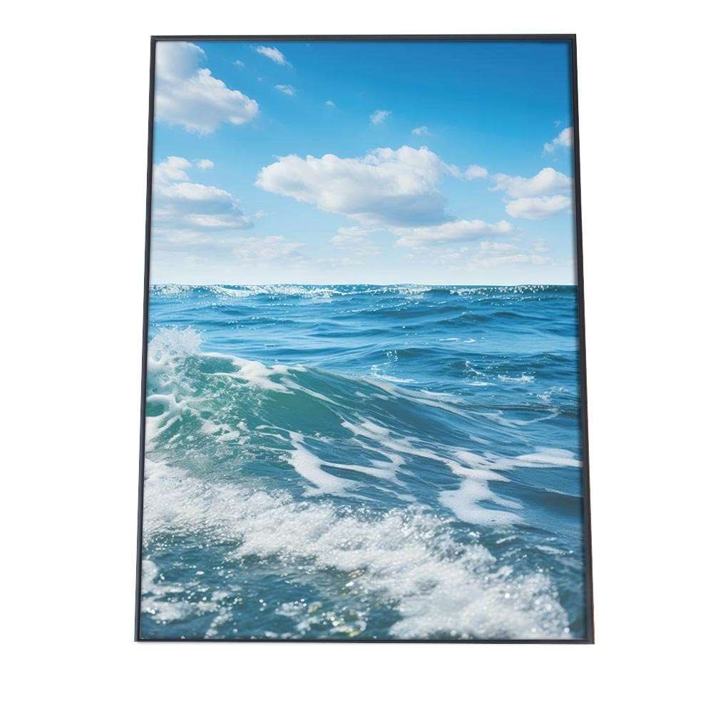 A 約59 x 84 cm si poster 1206 ポスター サーフ系 海 ブルー さわやか 海岸 ヤシの木 空 インテリア おしゃれ ファッション フォト オシャレ モダン