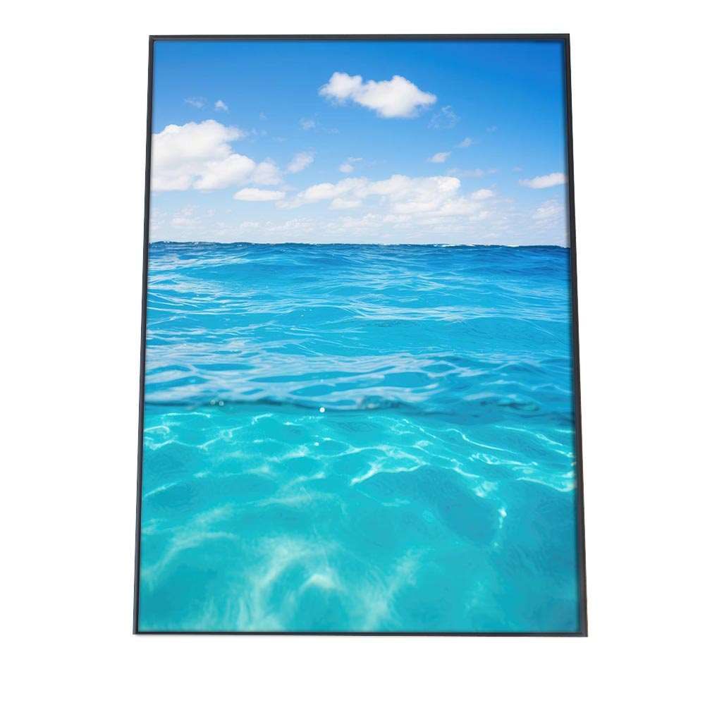 B 約51 x 73 cm si poster 1210 ポスター サーフ系 海 ブルー さわやか 海岸 ヤシの木 空 インテリア おしゃれ ファッション フォト オシャレ モダン