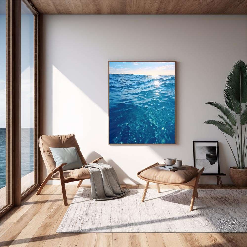 【A1サイズ（約59x84cm）】【si-poster-1217】ポスター サーフ系 海 ブルー さわやか 海岸 ヤシの木 空 インテリア おしゃれ ファッション フォト オシャレ モダン