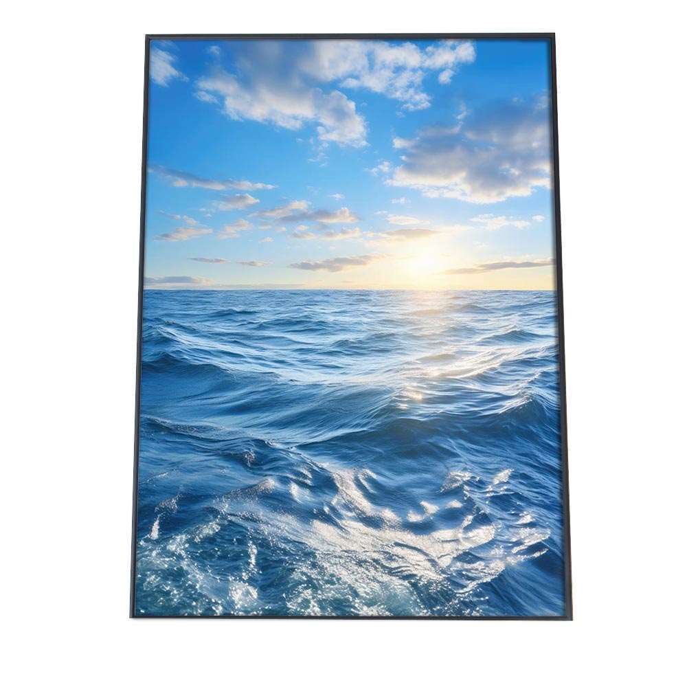 A 約42 x 59 cm si poster 1220 ポスター サーフ系 海 ブルー さわやか 海岸 ヤシの木 空 インテリア おしゃれ ファッション フォト オシャレ モダン