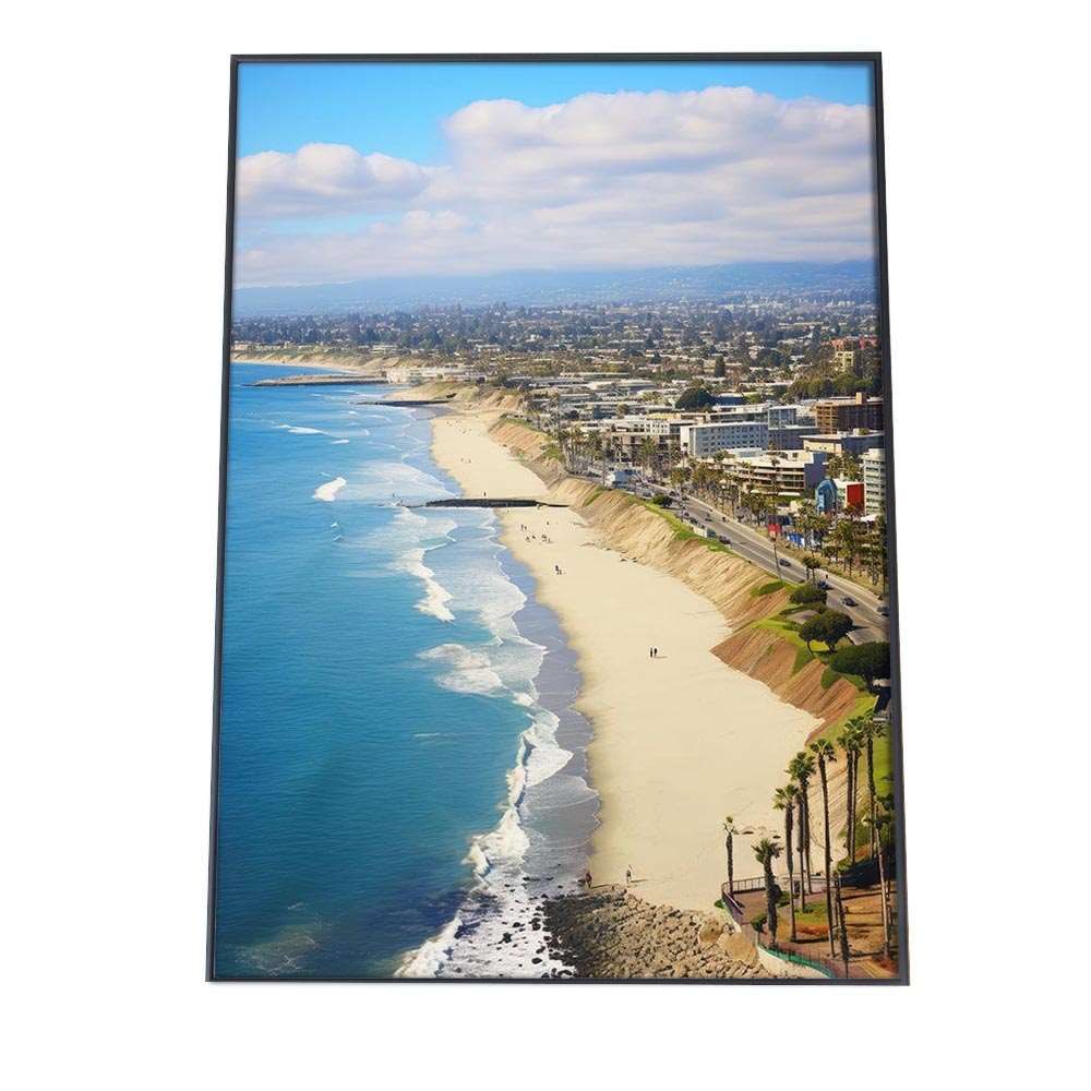 A 約84 x 119 cm si poster 1225 ポスター サーフ系 海 ブルー さわやか 海岸 ヤシの木 空 インテリア おしゃれ ファッション フォト オシャレ モダン