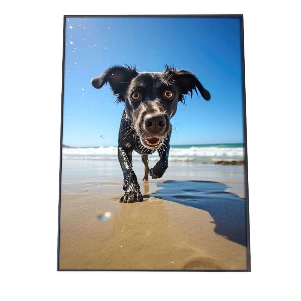 A 約42 x 59 cm si poster 1232 ポスター サーフ系 海 ブルー さわやか 海岸 ヤシの木 空 インテリア おしゃれ ファッション フォト オシャレ モダン