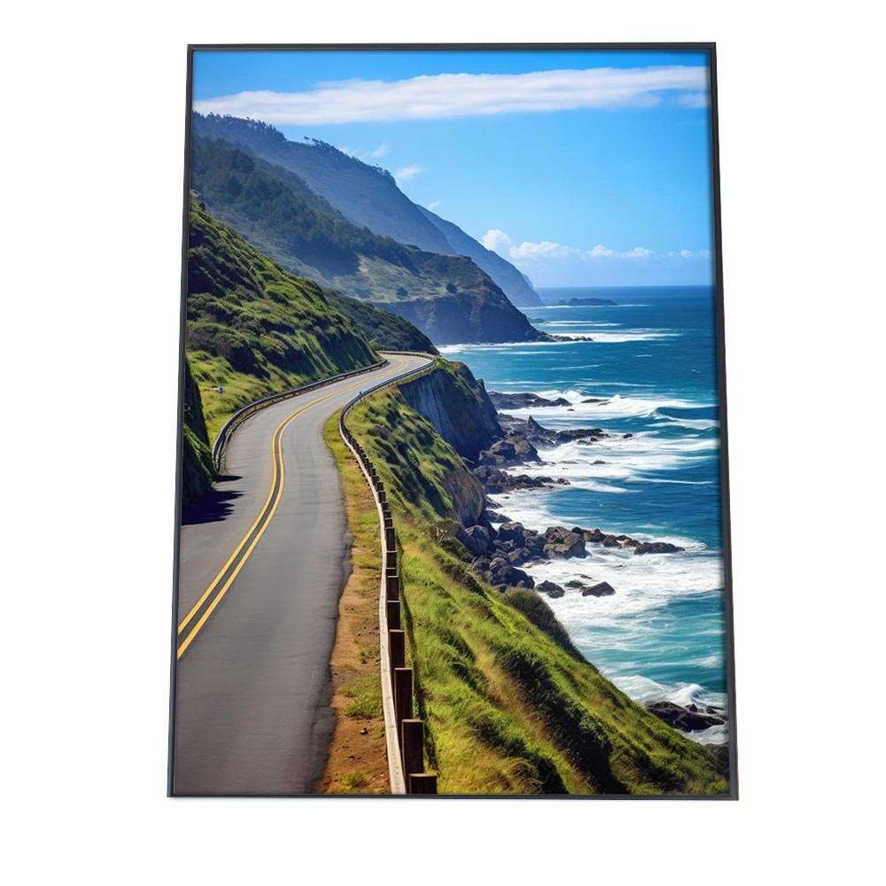 B 約51 x 73 cm si poster 1241 ポスター サーフ系 海 ブルー さわやか 海岸 ヤシの木 空 インテリア おしゃれ ファッション フォト オシャレ モダン