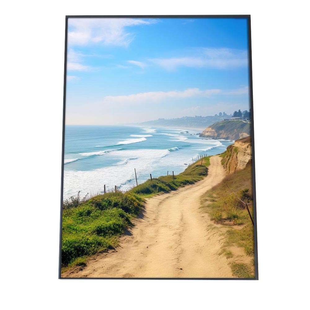 A 約59 x 84 cm si poster 1242 ポスター サーフ系 海 ブルー さわやか 海岸 ヤシの木 空 インテリア おしゃれ ファッション フォト オシャレ モダン