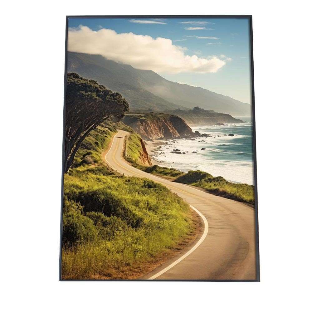 B 約51 x 73 cm si poster 1244 ポスター サーフ系 海 ブルー さわやか 海岸 ヤシの木 空 インテリア おしゃれ ファッション フォト オシャレ モダン