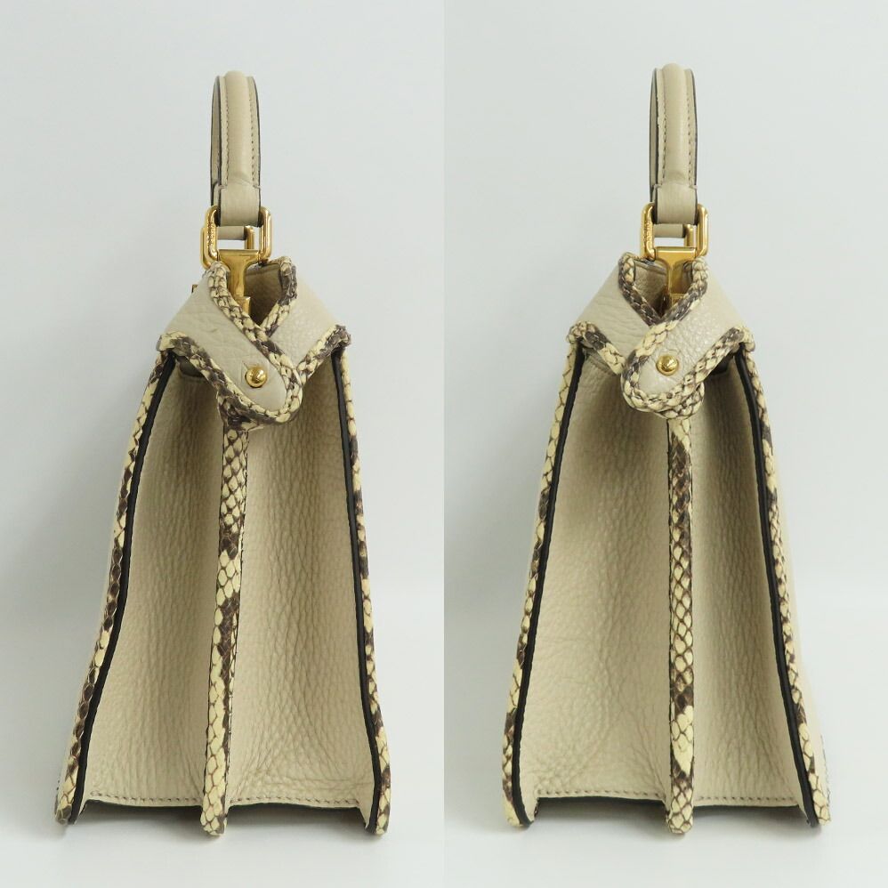 新品同様【フェンディ】ピーカブー　アイシーユー　スモール　2way ハンドバッグ フェンディ ピーカブー アイシーユー スモール レザー 2WAY