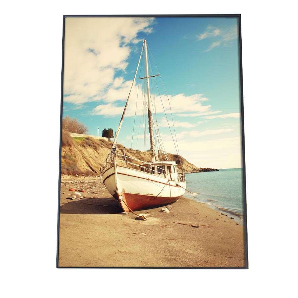 A 約42 x 59 cm si poster 1268 ポスター サーフ系 海 ブルー さわやか 海岸 ヤシの木 空 インテリア おしゃれ ファッション フォト オシャレ モダン