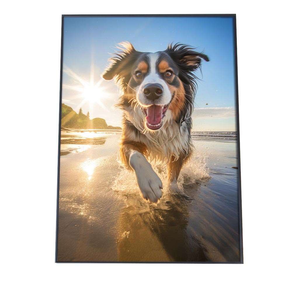 B 約51 x 73 cm si poster 1274 ポスター サーフ系 海 ブルー さわやか 海岸 ヤシの木 空 インテリア おしゃれ ファッション フォト オシャレ モダン