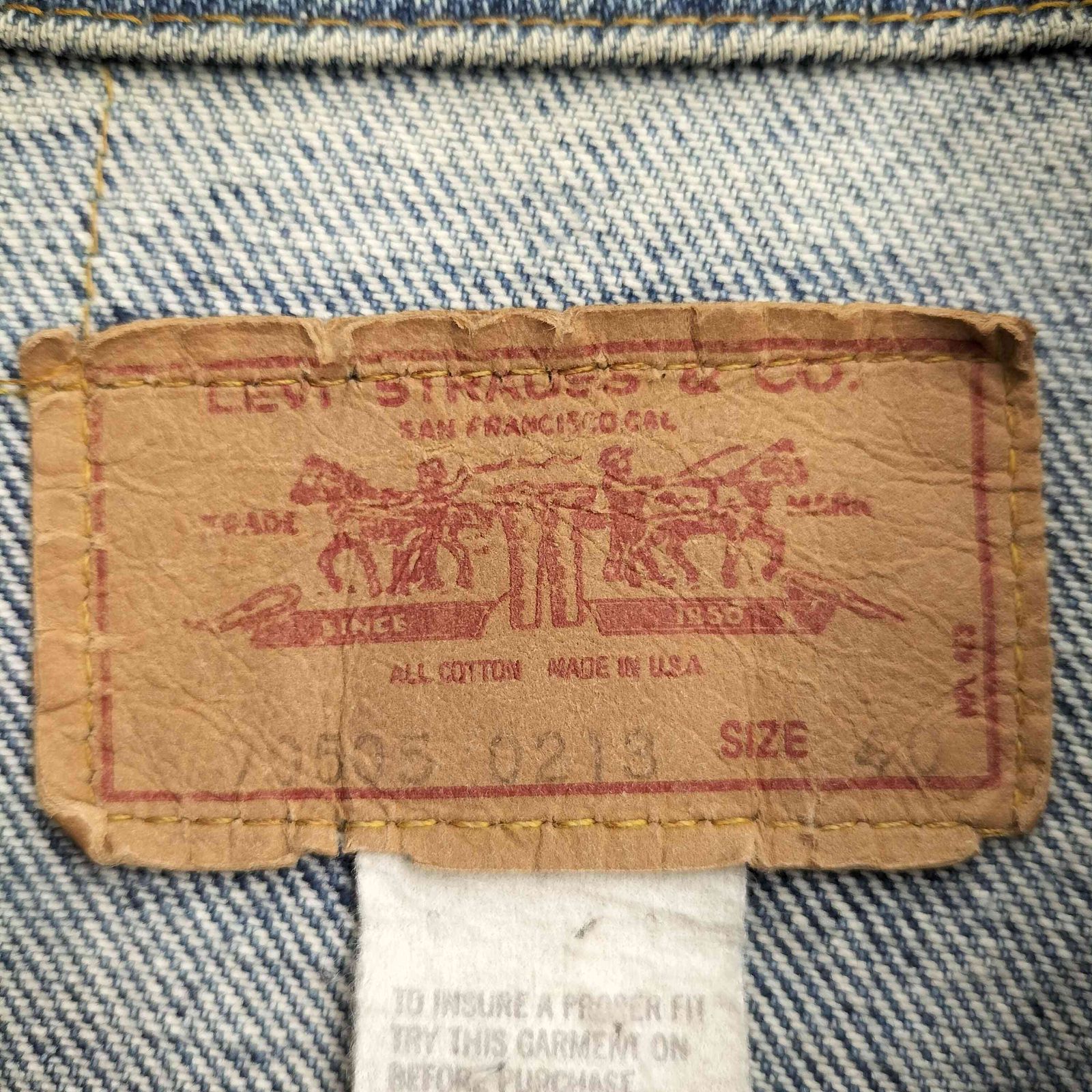リーバイス Levis 70S USA製 ボタン裏52刻印 70505 4th デニム