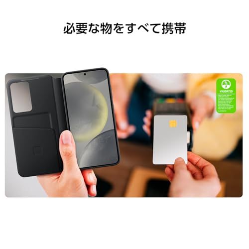  Galaxy S 24 Smart View Wallet Case ブラック スマホケース Samsung EF mm 手帳型 フリップケース Android用ケース