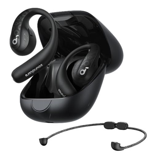 Anker Soundcore AeroFit Pro Bluetooth 5 3 オープンイヤー型ワイヤレスイヤホン Dオーディオ IP 55防塵防水規格 最大46時間再生 マルチポイント接続 PSE技術基準適合 ミッドナイトブラックmm