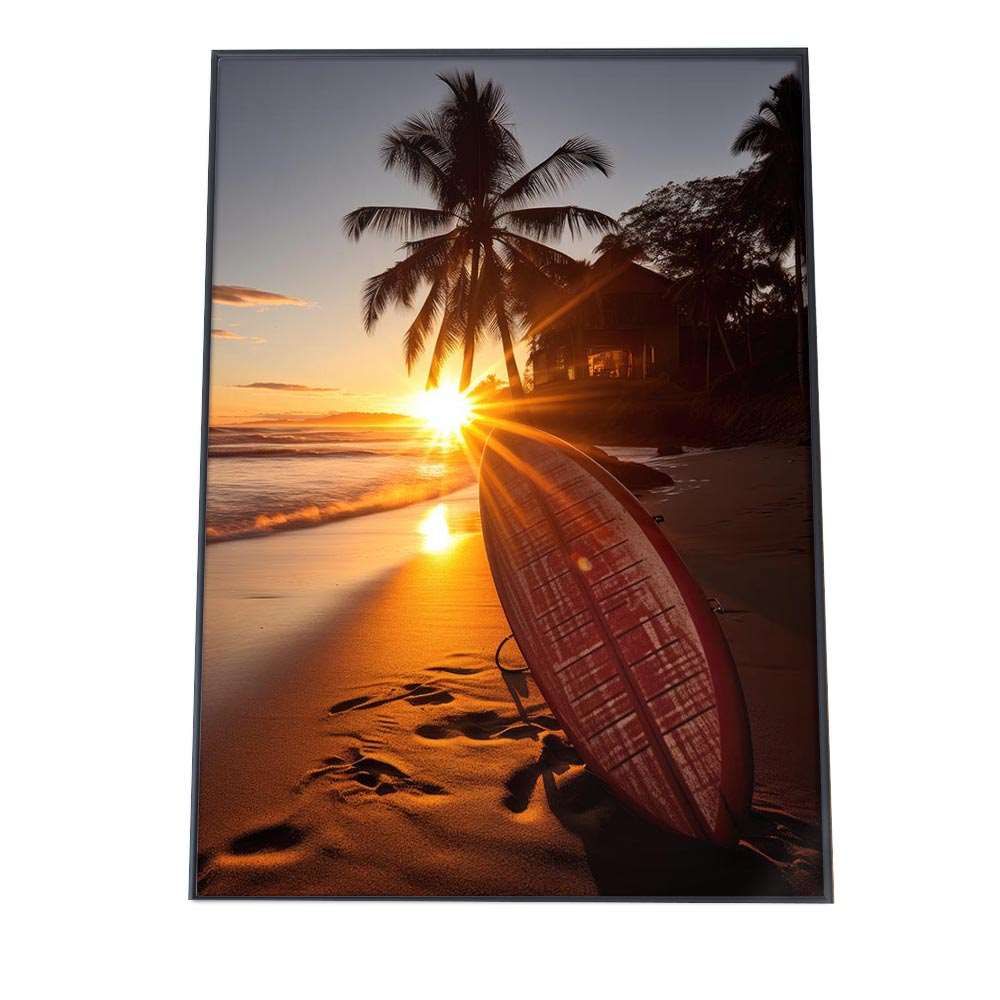 B 約51 x 73 cm si poster 1288 ポスター サーフ系 海 ブルー さわやか 海岸 ヤシの木 空 インテリア おしゃれ ファッション フォト オシャレ モダン