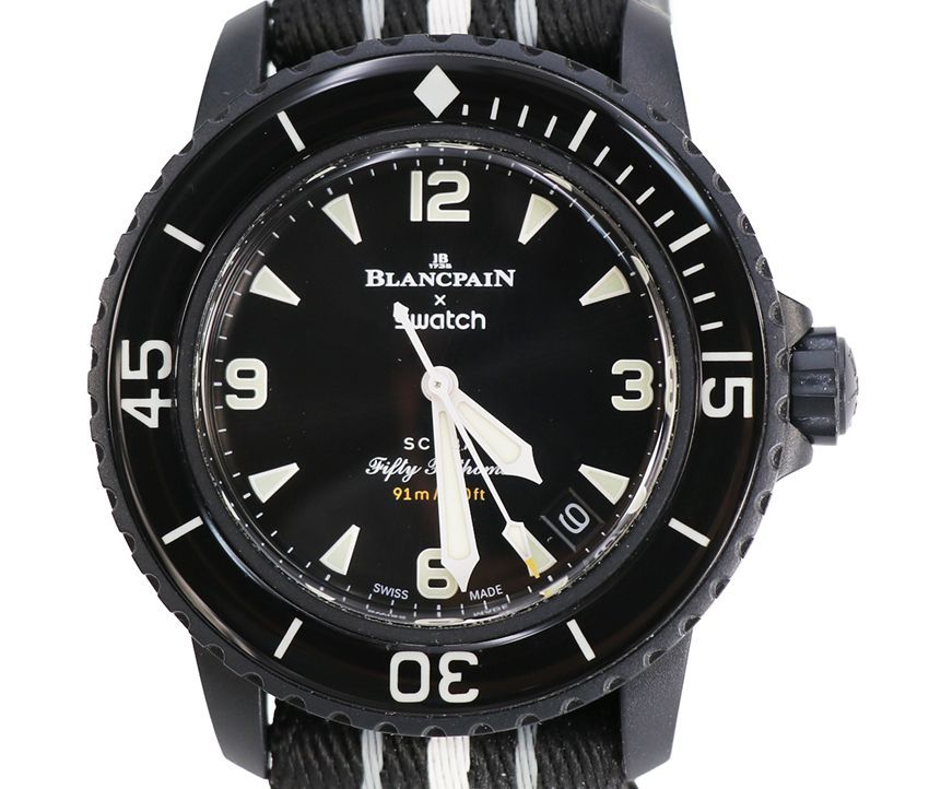 ブランパン スウォッチ フィフティファゾムス オーシャンオブストーム メンズ 腕時計