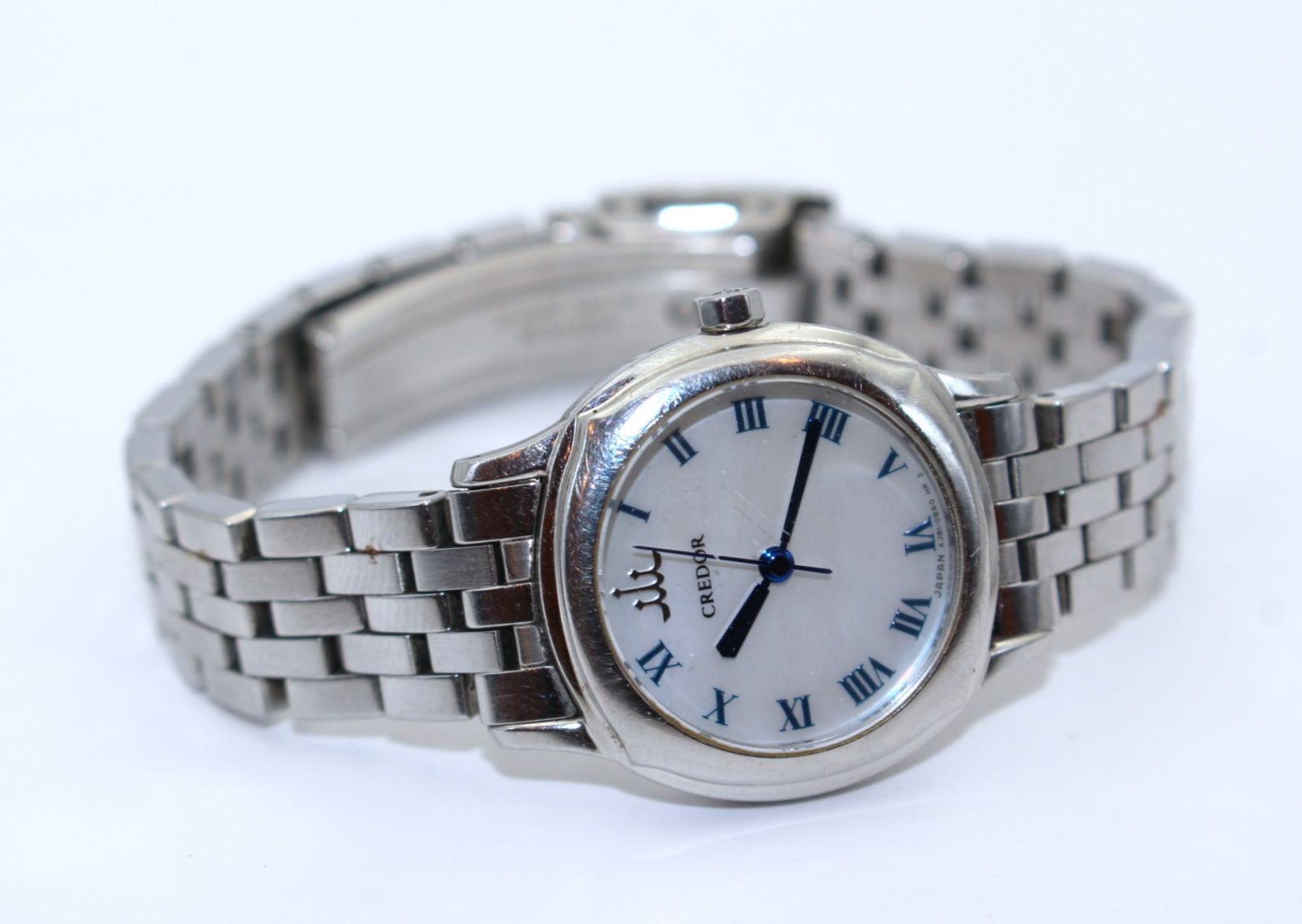 VRW 1503 時計 SEIKO セイコー 4 J 81 0 AS クレドール Wシェル文字盤 レディース クォーツ 腕時計 稼働品