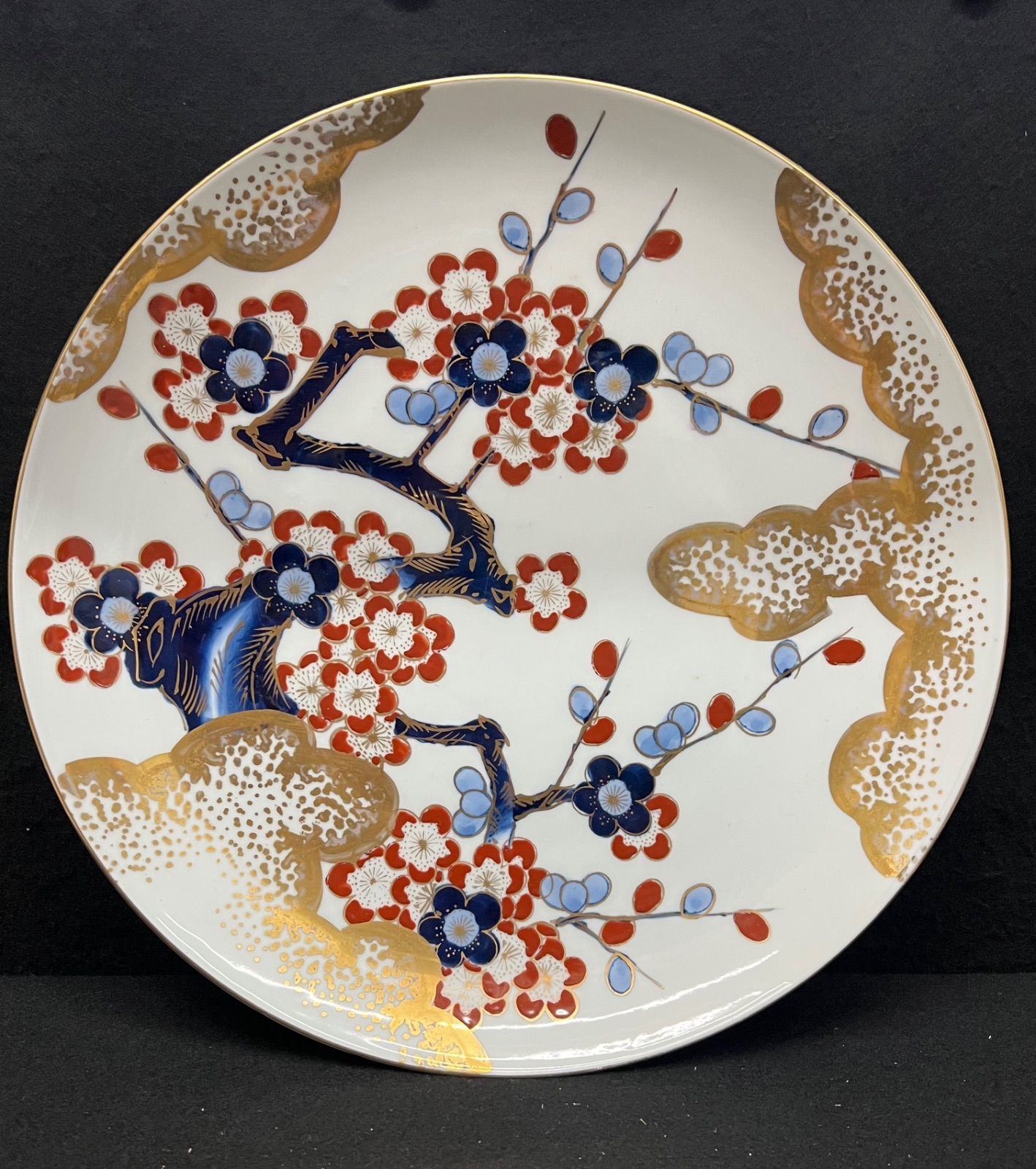 秀峰 / 有田焼 】 絵付皿 大皿 盛り皿 花器 梅柄 - メルカリ