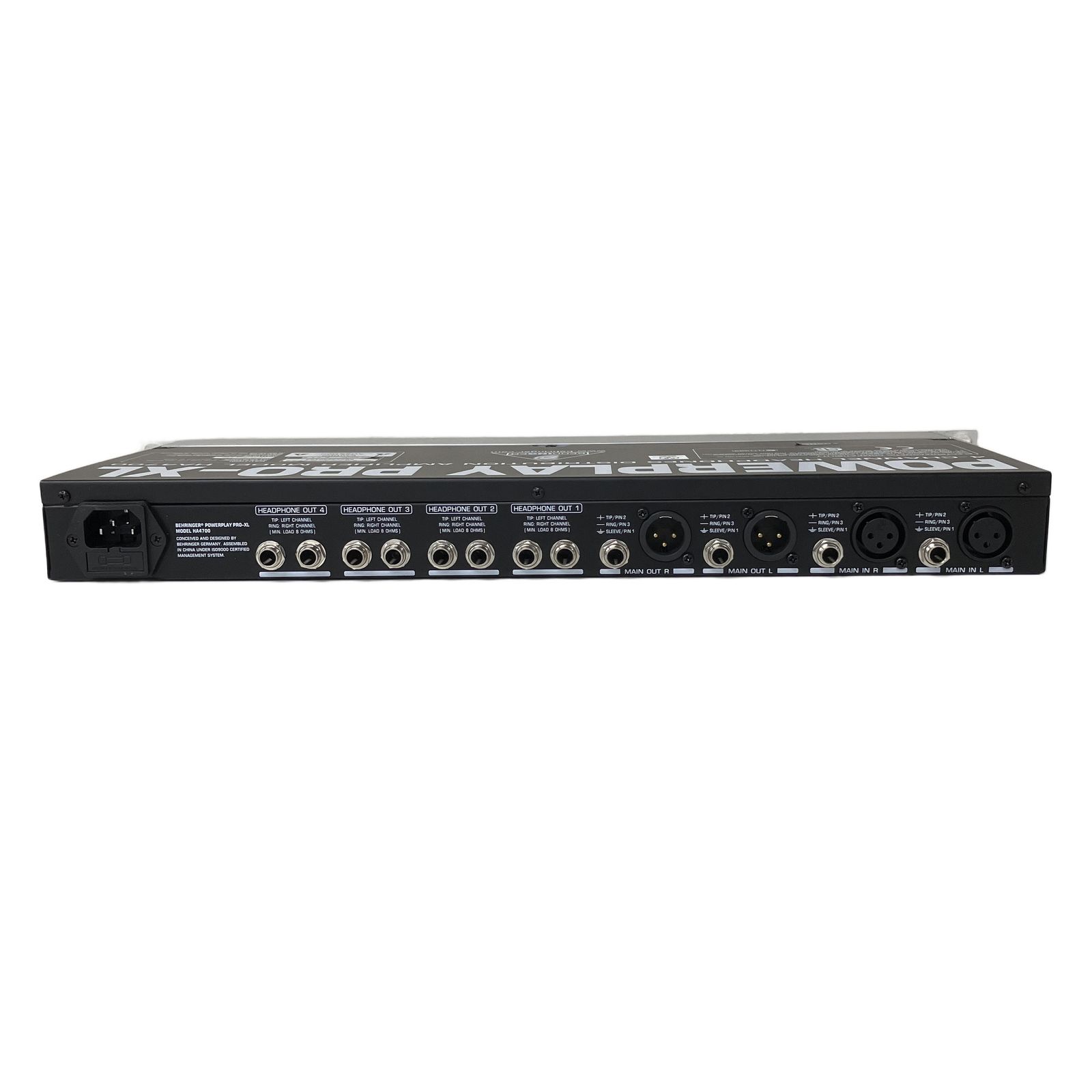 HA4700 PRO-XL ヘッドホンアンプ POWERPLAY 4ch BEHRINGER ヘッドホン