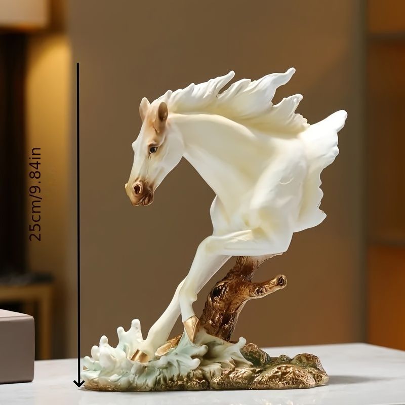  オブジェ 置物 ウマ 馬 うま 干支 正月飾り 走っている馬 ゴールド ホワイト 2種類 インテリア リビング ダイニング 玄関 寝室 装飾 オーナメント 樹脂 プレゼント ギフト オシャレ リアル 癒しグッズ ディスプレイ小物 置物 インテリア小物